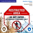 thumbnail image 5 of Restricted Area Sign, Do Not Enter Authorized Personnel Only Sign,, 5 of 8