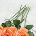 thumbnail image 5 of Flower 5pcs Artificial Flower Rose Bright Color Long Lasting Attractive Decorative Fake Silk Flower Decoration, 5 of 5