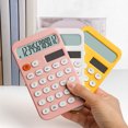 thumbnail image 4 of Musbetu Desktop Calculator Solar Powered Battery Operated 12 Digits Non-slip Oval Buttons Large LCD Display Finance Student Calculator Office Supplies, 4 of 7