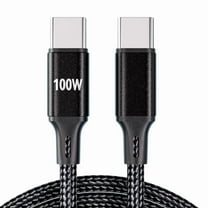 Fast Speed 100W USB C Charger Cable Type C To Type C 1M Nylon Braided Fast Charging Wire For Charger