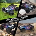 thumbnail image 4 of 1:14 Brushless Fast RC Car for Adults Boys 45+MPH All Terrains 4X4 RTR High Speed Waterproof Remote Control Cars Truck Off Road RC Monster Truck 2 Batteries, 4 of 11