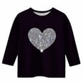 thumbnail image 3 of Children Boy Girl Warm Tops Love Graphic Blouses for Kid 3/4 Sleeve Crewneck Spandex Happy Gift Valentines Day Lounge Fall Winter Shirts 2026 Clothing, 3 of 4