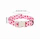 thumbnail image 3 of Collar ajustable con diseño de corazón para mascotas, bonito collar para el Día de San Valentín para perros pequeños, medianos y gatos, accesorios de moda para mascotas, collar de poliéster para masco, 3 of 7