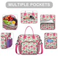 thumbnail image 2 of Pioneer Flower Floral Print Pattern Womens Lunch Box for Work,Insulated Large Lunch Bag for Tween and Teen,Loncheras Para Mujer,Leakproof Adult Lunch Bag for Work,Beach,Travel,Picnic,Camping, 2 of 7