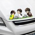 thumbnail image 3 of New Arrival Funny Cartoon Car Sticker Football Player Pattern Sticker Waterproof Decals, 3 of 8