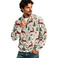 thumbnail image 5 of Christmas Corduroy Sweatshirt for Men , Long Sleeve Quarter Zip Collar Drop Shoulder Fall Winter Loose Fit Soft Comfy Casual Pullover Top Multicolor 3XL, 5 of 5