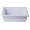 thumbnail image 5 of ALFI brand AB2420UM-W White 24" Undermount Single Bowl Granite Composite Kitchen Sink, 5 of 11