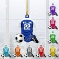 thumbnail image 2 of Personalized Soccer Player Ornament Soccer Christmas Xmas Ornament Soccer Christmas Xmas Ornament Gift for Soccer Players Soccer Lovers Soccer Players for Men Women (Soccer26) - 3343 (Orange), 2 of 7