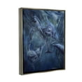 thumbnail image 3 of Stupell Industries Aquatic Dolphins Underwater Coastal Painting Gray Floater Framed Art Print Wall Art, 3 of 6