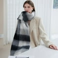 thumbnail image 4 of Holiday Gifts! Titcea Winter Scarf for Women Thicken Tassels Contrasting Plaid Retro Lengthening Shawls Wraps Windproof Warm Outdoor Cold Protection Scarves, 4 of 9
