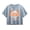 CHAMBRAY BLUE, variant on Instant Message - Baseball Houston - Youth Girls Boxy T-Shirt