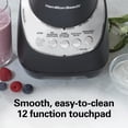 thumbnail image 5 of Hamilton Beach Wave Action Smoothie Blender, 48 oz Glass Jar 800 W 12-Function Countertop Blender for Kitchen, Black, 5 of 9
