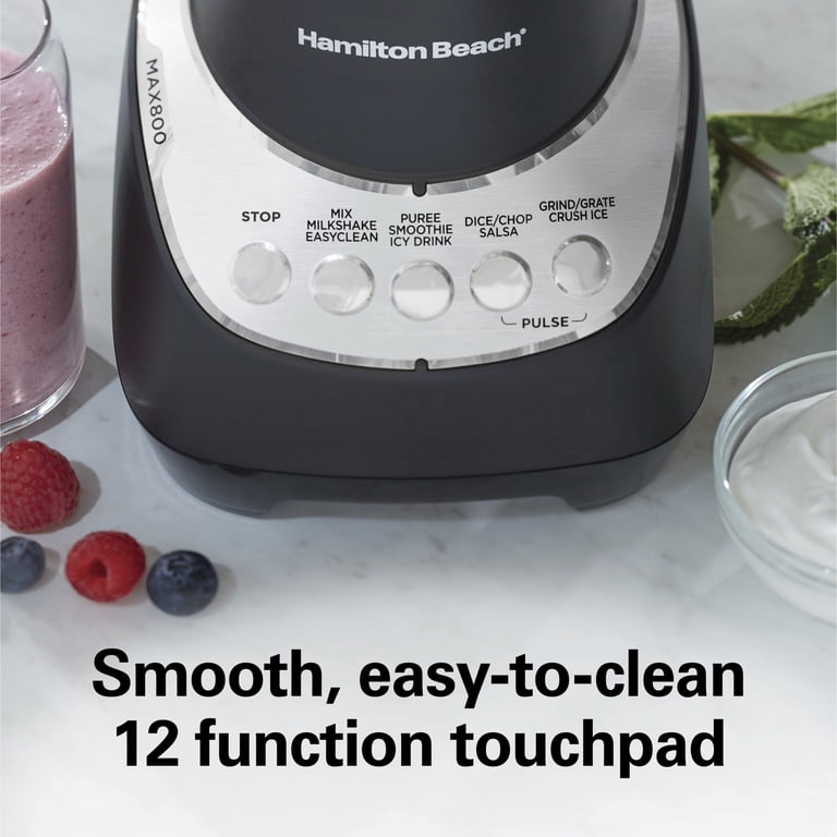 Hamilton Beach Wave Action Smoothie Blender, 48 oz Glass Jar 800 W