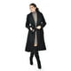 thumbnail image 4 of Abrigo largo con cinto Roman Fashion /Juvenil, 3013 (Negro) negro M, 4 of 6