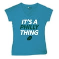thumbnail image 7 of It's a Philly Thing Funny Women's V-Neck T-shirt Philadelphia Birds Fan Champions City of Brotherly Love Football Fly Tee, 7 of 7