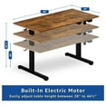 thumbnail image 2 of Electric Standing Desk 40", Height Adjustable Computer Table, Sit Stand Workstation for Home Office, Large 40x24 Inch Rectangular Desk, 2 of 6
