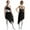 Black, variant on Linjinx Girl's Lyrical Dance Dress Latin Jazz Skating Costumes High-Low Tutu Skirt Ballet Skirted Leotard Dusty Pink 14