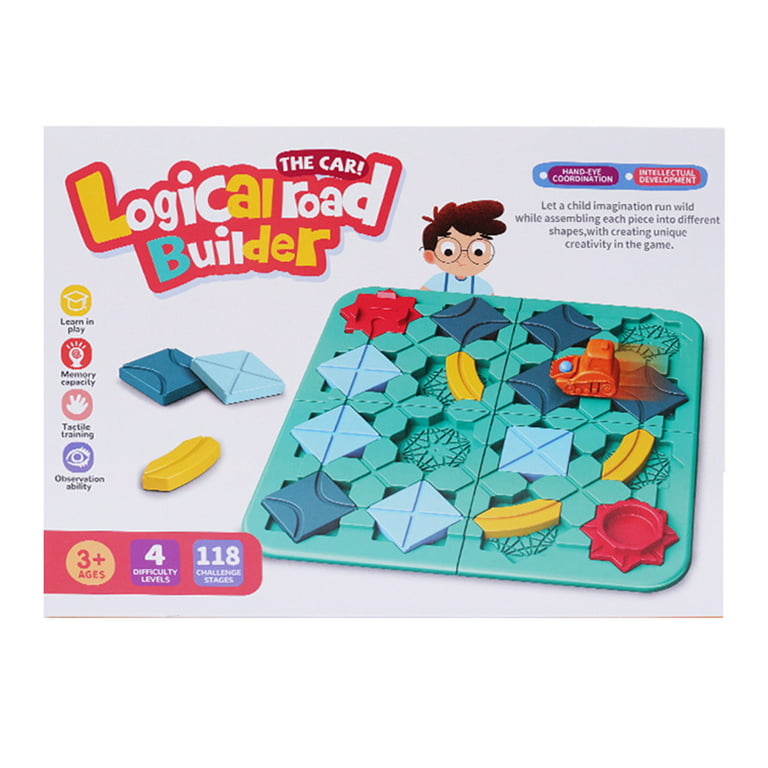 Logical Road Builder Toy for Christmas Gift 118 Challenges Multifunctional Road  Building Maze Toy for 3+ Kids 