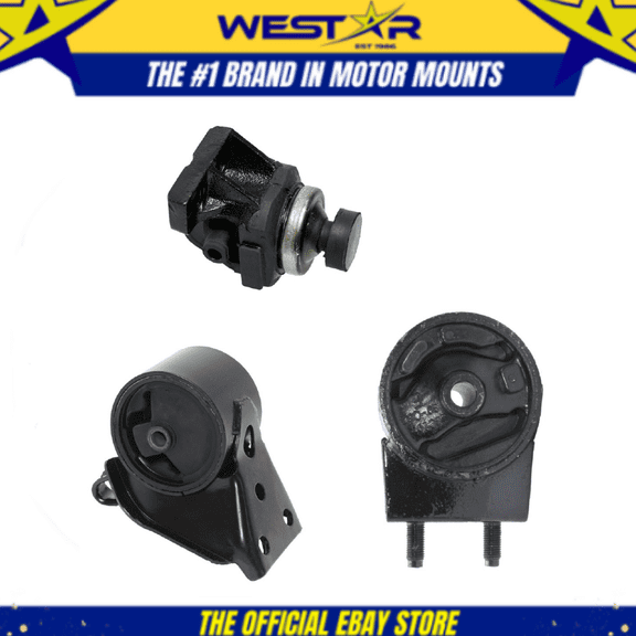 Engine Motor Mount Set 3PCS for 1993 - 1997 MAZDA 626 2.5L for Auto Trans