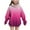 Hot Pink, variant on SERTG Kids Winter Top Gradient Glitter Casual Printed Hoodie Long Sleeves with Pockets Hoodie Top for Children 4-14 Years(Army Green,4 Years)