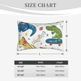thumbnail image 4 of Fuzoiu Dinosaur Print Fuzzy Pillowcases, Super Soft Pillow Case Cover with Zipper for Bedroom, Sofa, Couch,Cozy Pillow Shams for All Seasons-14"x20", 4 of 6