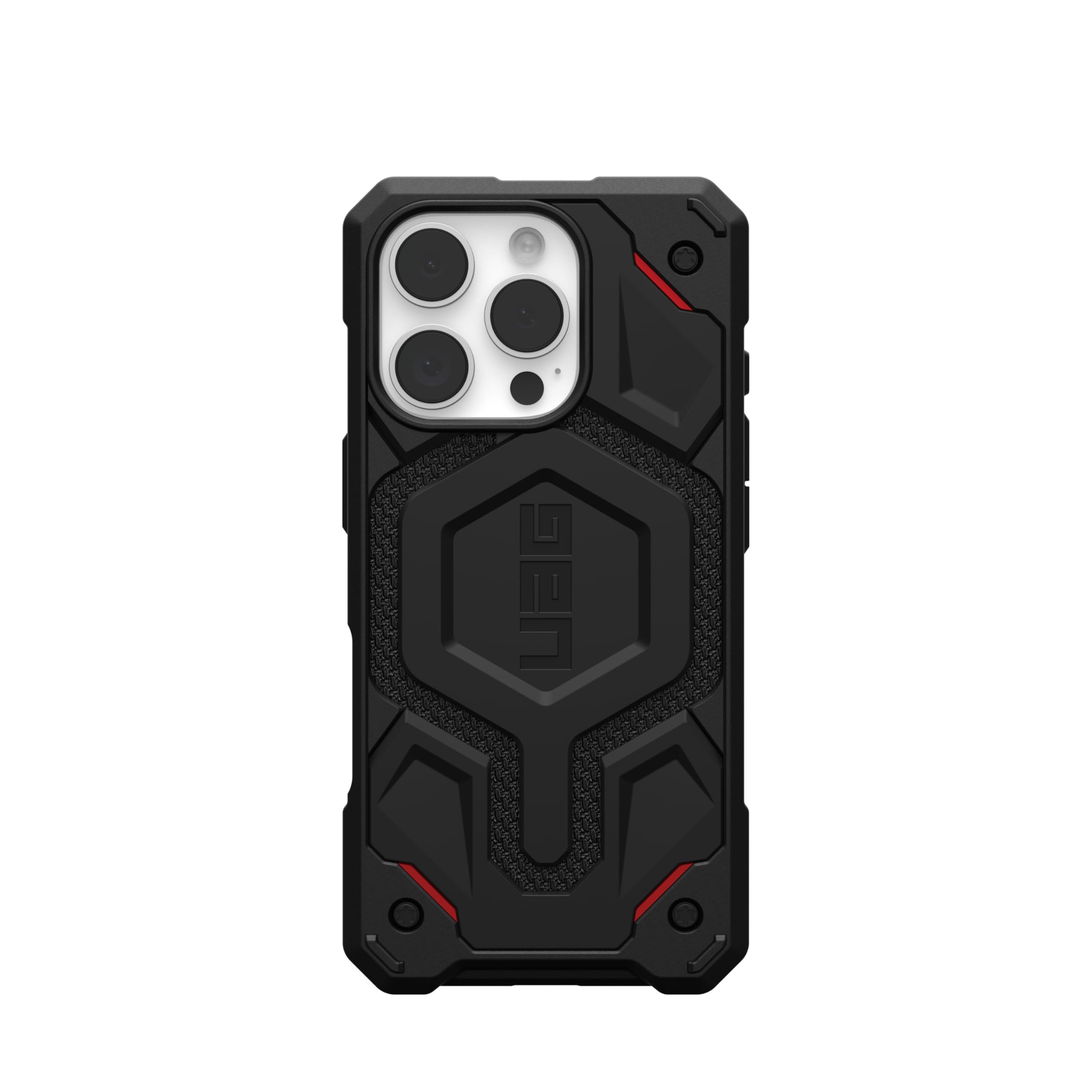 UAG iPhone 16 Pro Case 6.3" Monarch Pro - Compatible with MagSafe Charging Rugged Heavy Duty Shockproof Anti-Slip Military Grade Protective Cover, Kevlar Black