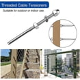 thumbnail image 1 of 10 piezas de tensores de cable roscado Divisor Cable de acero inoxidable Barandilla Tensor Alambre Barandilla de alambre de acero inoxidable con junta de tuerca para barandilla Riggin ShuxiuWang 8390613600509, 1 of 1
