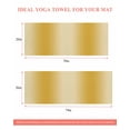 thumbnail image 6 of Yellow Ombre Yoga Towel for Hot Yoga Non Slip, Modern Abstract Art Farmhouse Gradient Yoga Mat Towel Absorbent Yoga Sweat Towels Microfiber Hot Yoga Blanket for Bikram Pilates 26"x74", 6 of 7