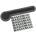 thumbnail image 1 of 1 Set Car Temporary Parking Card Music Note Shape Rhinestone Car Park Phone Number Card Plate Automobile Accessories, 1 of 10