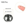 thumbnail image 2 of Uxcell 1000 Pcs Brass Crimp Tube Beads Jewelry Making Tube Crimp End Spacer Bead for DIY Dark Grey 0.08", 2 of 5