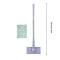 thumbnail image 4 of Snap Grip Mini Mop, No-Wash Mop, Uses Disposable Face Towel,Hands-Free Replacemen, Clamping Teeth Floor Cleaner, Multi-Surface Cleaning Tool, for Corners, Gaps, Walls, Ceilings(27.56in + Cloth*1), 4 of 8