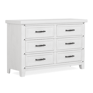 evolur julienne 6 double dresser antique grey mist evolur Julienne Double Dresser - Antique Grey Mist