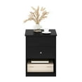 thumbnail image 5 of Furinno JENSEN Night Stand, Lift-Top Nightstand with Drawer, Bedside Table, End Table, Side Table with Storage Shelf, Knob Handle Drawer, for Bedroom, Living Room, Dark Americano, 5 of 10