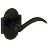 Baldwin 5452V190RMR Bethpage Lever & Less Rose, Satin Black-190 RMR