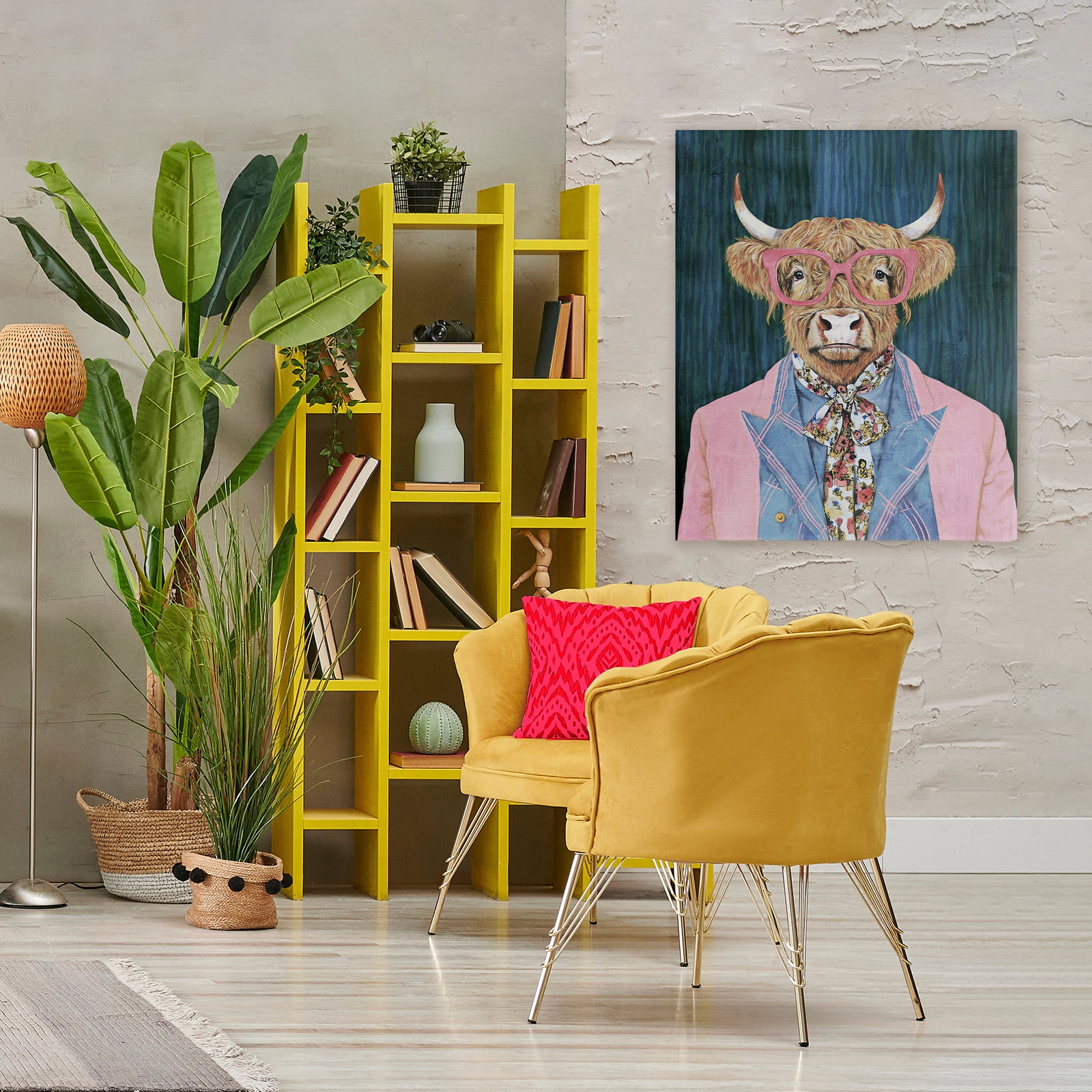 Stupell Industries Gentle Bull Portrait Canvas Wall Art, design by Svetlana Aleynikova