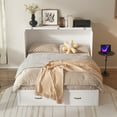 thumbnail image 2 of MONSLIPA Queen Size Murphy Bed with Drawers and Dresser, Space-Saving Convertible Cabinet Bed for Guest Room, 2 of 7