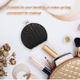 thumbnail image 5 of Portable Folding Mirror Compact Double Sided Travel Mirror Small Makeup Mirror Use Present for Women Rose Gold Glitter, 5 of 7
