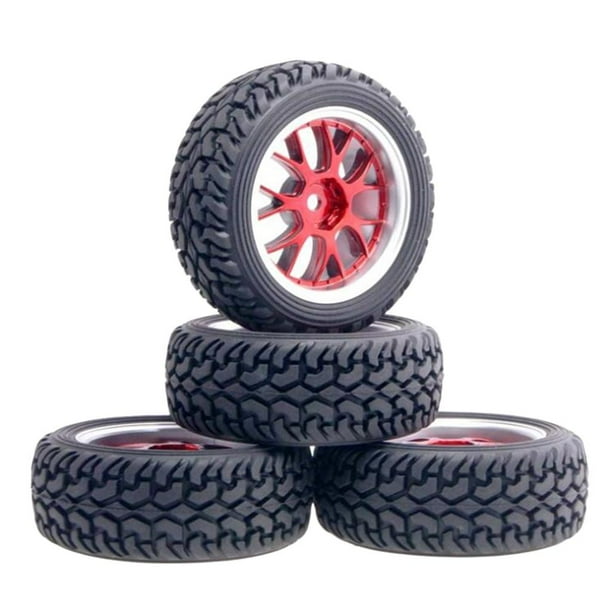 4 neumáticos de goma hexagonales de 12 mm para modelos Monster 144001, 124018, 124019, 1/14, 1/18 y 1/16 B