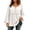 White, variant on Women V Notch Button Front Tassel Blouse Long Bell Sleeve Loose Peplum Tops Fall Winter Fashion Clothes