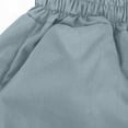 thumbnail image 5 of Hudaneo Girls Cargo Pants High Waisted Baggy Streetwear Pants with Pockets Wide Leg Streetwear Kids Pants, Light Blue 12-13 Years, 5 of 6
