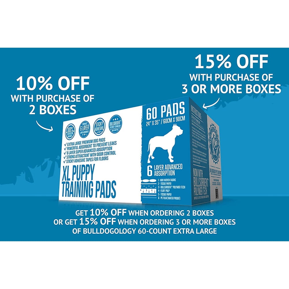 Bulldogology puppy pee pads hotsell