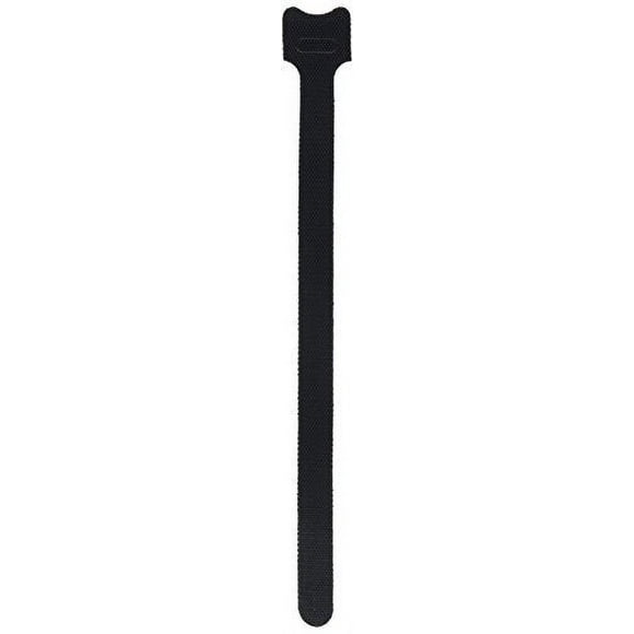 Blue Dot Trading Self Gripping Hook &amp; Loop Fastener Cable Tie Straps, 0.5 x 8&quot;, Black, 100 Pieces
