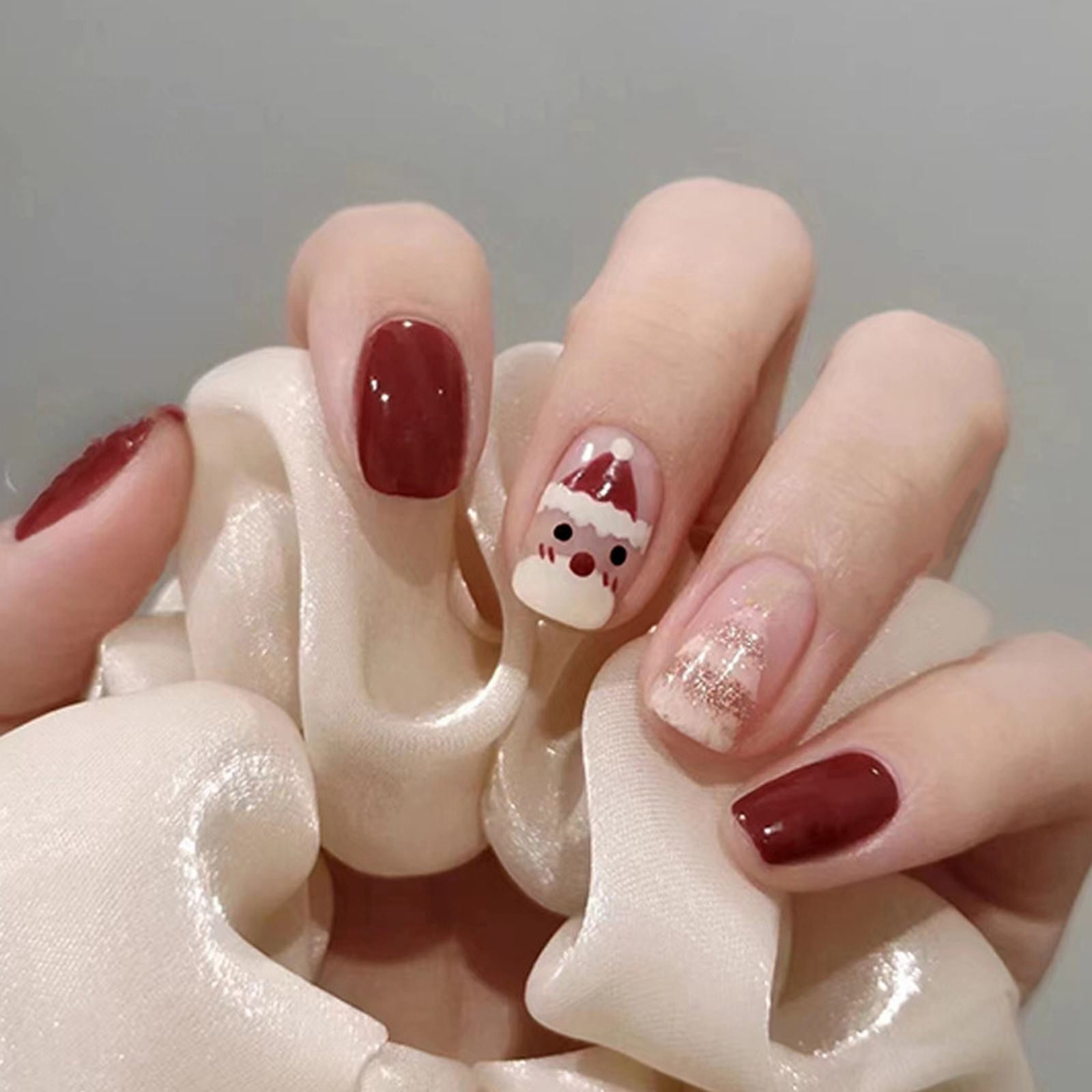 Impress Nails Long Length Coffin Gel X Nails Coffin on Nails Long Coffin Clear Flake Nails Short Coffin on Nails Full Cover Gel X Tips Extra Long Hand Tips Coffin Shape Acrylic Tips