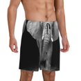 thumbnail image 2 of Fotbe Indian Elephant Pantalones Cortos de Pijama para Hombre, Ropa de Dormir, Pantalones de Pijama Cortos para Hombre-X-Large, 2 of 6