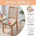 thumbnail image 2 of Pioneer Flower Seat Covers for Dining Room Chairs Set Of 6,Stretch Printed Washable Chair Seat Cover with Elastic Ties and Button,Removable Waterproof Couch Cushion Covers, 2 of 6