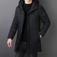 thumbnail image 3 of Chaqueta parka gruesa y cálida de moda para hombre, abrigo cortavientos de invierno, ropa de hombre de alta calidad, nueva marca, con capucha, informal, 3 of 5
