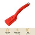 thumbnail image 3 of 2 in 1 Spatula Tongs, Fish Turner Spatula Double Sided, Silicone Grill Clamp, Slotted Flipper Tongs for Steak, Egg, Pancake, Tortilla, Burger, Bacon, 11.6 Inch, 3 of 8