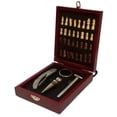 thumbnail image 1 of Set De Vino Juego De 4 Pz Accesorios Para Vino Con Ajedrez En Caja De Madera RD ROYAL COOK PERCHERO, 1 of 5