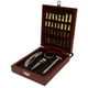 thumbnail image 1 of Set De Vino Juego De 4 Pz Accesorios Para Vino Con Ajedrez En Caja De Madera RD ROYAL COOK PERCHERO, 1 of 5