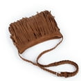 thumbnail image 6 of SUGARMOM  1Pc Tassel Shoulder Bag Leather Tote Tassel Handbag Crossbody Bag Woman Fringe Tassel Bag (Light Tan), 6 of 6